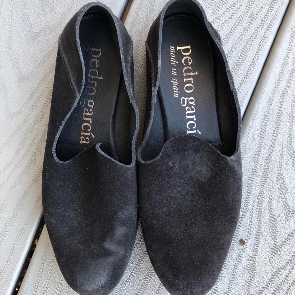 Pedro Garcia Black Suede Loafers